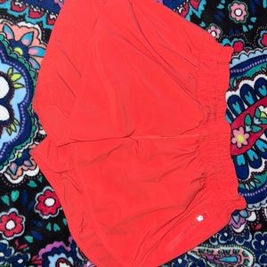 Lululemon Tracker LR shorts in Pink Punch. Ordered from online.